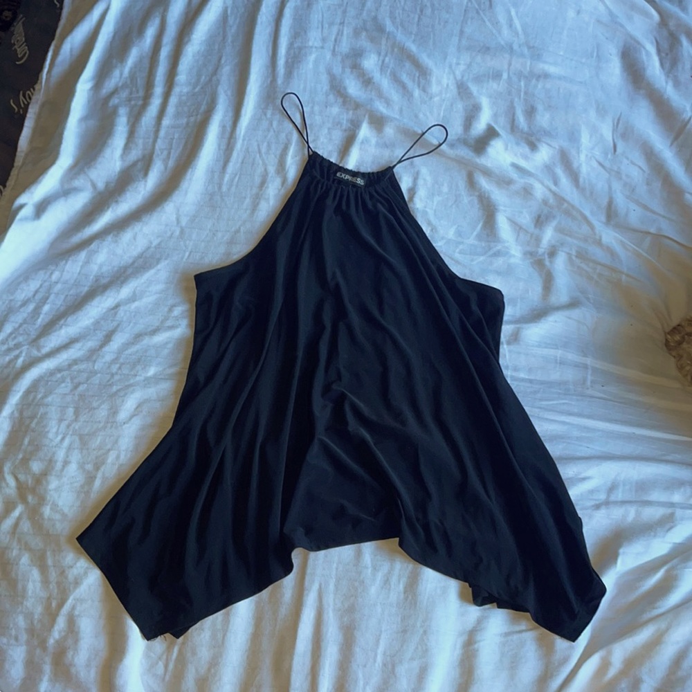 Express black halter tank top